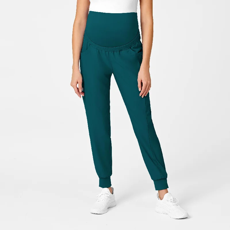 Bold Streetwear W123 Maternity Jogger Scrub Pant - Caribbean