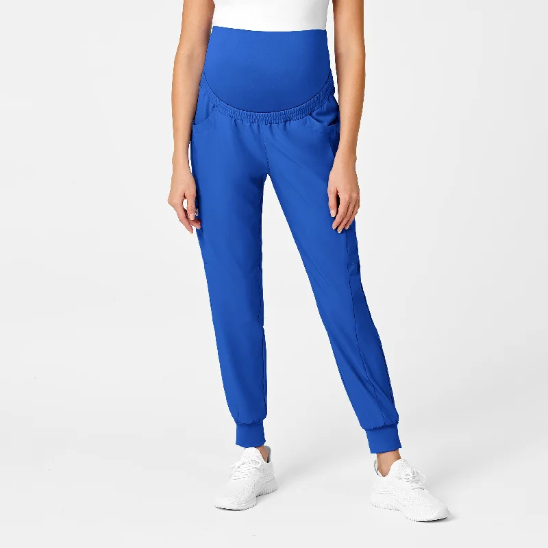 Classic Statement W123 Maternity Jogger Scrub Pant - Royal