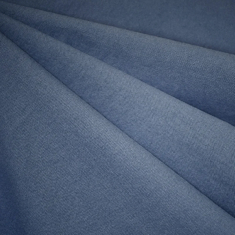 Sleek Neutrals Washed Crinkle Cotton Bottom Weight Blue