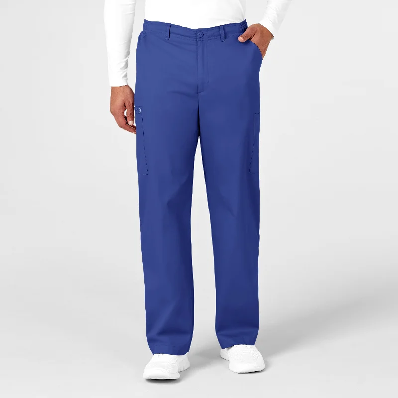 Fashionable Classics WonderWORK Men's Cargo Scrub Pant - Galaxy Blue