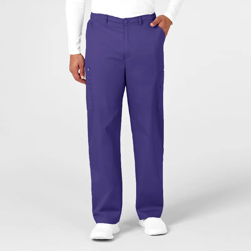 Elevated Monochrome WonderWORK Men's Cargo Scrub Pant - Grape